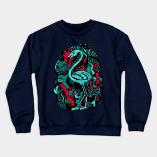 Turqred Lost Flamingo Crewneck Sweatshirt